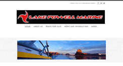 Desktop Screenshot of lakepowellmarine.com