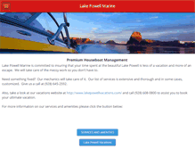 Tablet Screenshot of lakepowellmarine.com